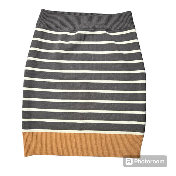 Guess By Marciano Striped Bandage Knit Pencil Skirt - Picture 1 of 5